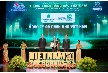 ​CTCP CNG Việt Nam vinh dự nhận giải thưởng “Vietnam Top Brands 2025”